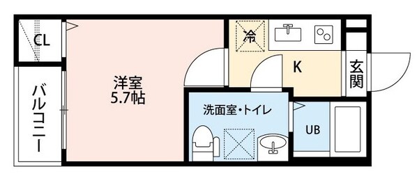 今池駅 徒歩9分 1階の物件間取画像